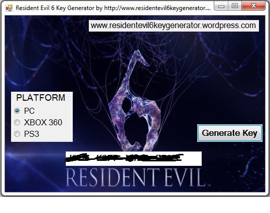 resident evil 6 cd key generator download